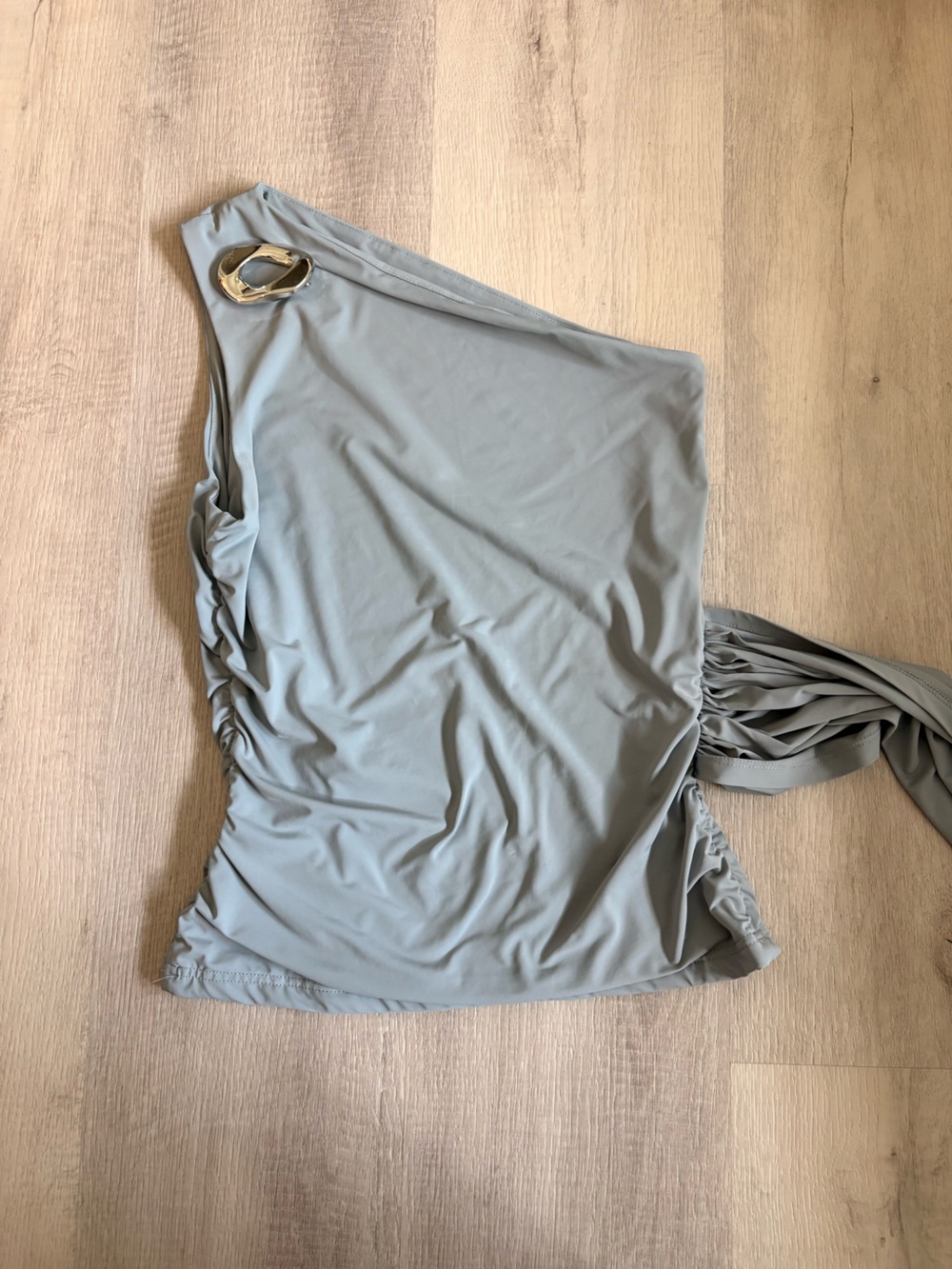 Kinisoni Palla Wrap Top in Burf Blue - Picture 3 of 5